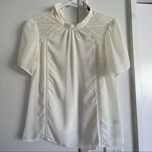High neck vintage-style blouse from Express